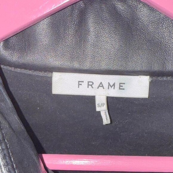 Frame Long sleeve Leather dress - Picture 2 of 6